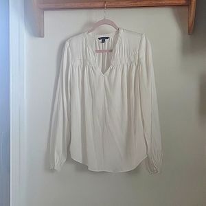 BANANA REPUBLIC Silky Smocked Top S Tall